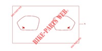 PANNIER COVER SET  for Honda VFR 800 VTEC ABS BLANCHE 2012