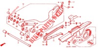 SWINGARM   for Honda VFR 800 VTEC ABS BLANCHE 2011