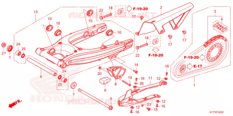 SWINGARM   Honda MOTO 300 CRF 2021  CRF300LRM