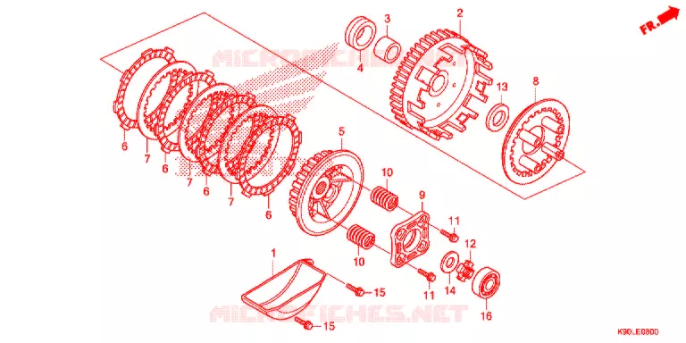 CLUTCH  Honda MOTO 110 WAVE 2021  AFP110CSFL
