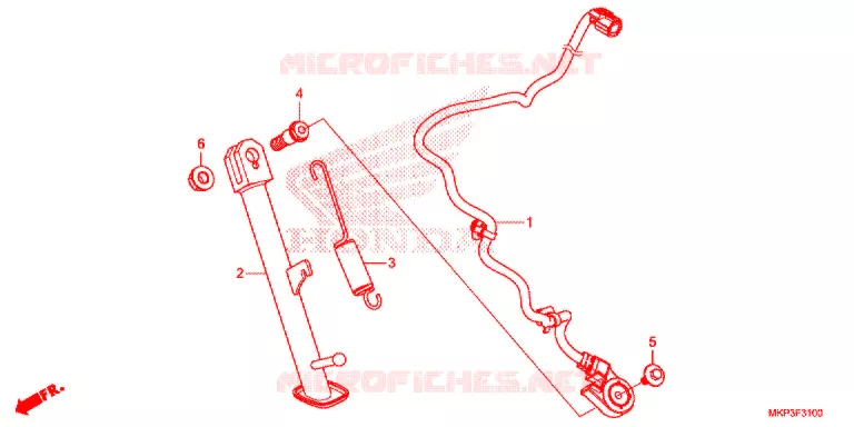 SIDE STAND   Honda MOTO 500 CBR 2021  CBR500RAM