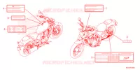 CAUTION LABEL   for Honda REBEL 1100 DCT 2021