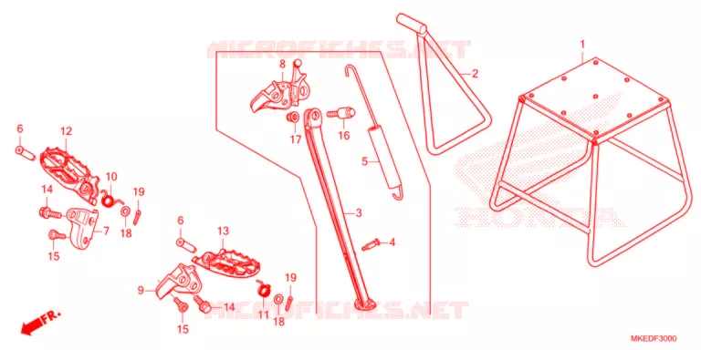 STEP/STAND  Honda MOTO 450 CRF 2021  CRF450RM