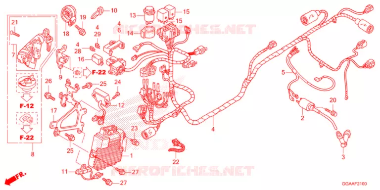 WIRE HARNESS   Honda SCOOTER 50 RUCKUS 2022  NPS50N_A