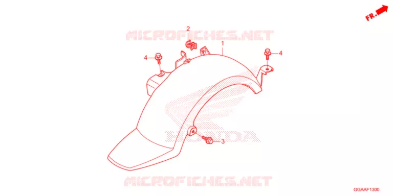 REAR FENDER  Honda SCOOTER 50 RUCKUS 2021  NPS50N_A