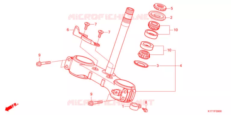 STEERING STEM   Honda MOTO 250 CRF 2022  CRF250LRAM