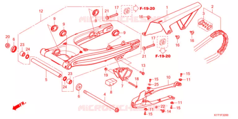 SWINGARM   Honda MOTO 250 CRF 2021  CRF250LRDM