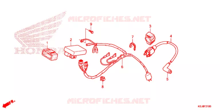 WIRE HARNESS   Honda MOTO 100 CRF 2012  CRF100FC