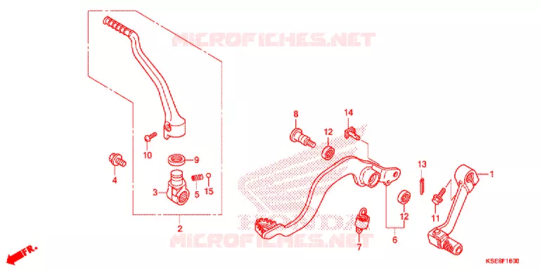 PEDAL/KICK STARTER ARM  Honda MOTO 150 CRF 2017  CRF150RBH