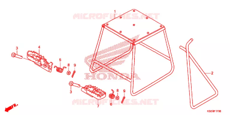 STAND/STEP  Honda MOTO 150 CRF 2017  CRF150RBH
