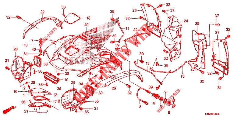 FRONT FENDER   for Honda FOURTRAX 500 FOREMAN RUBICON Hydrostatic CAMO 2011