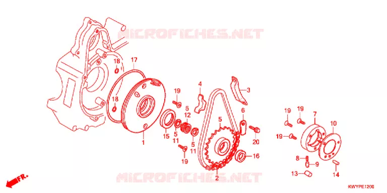 STARTING CLUTCH   Honda MOTO 100 WAVE 2011  AFS100MDB