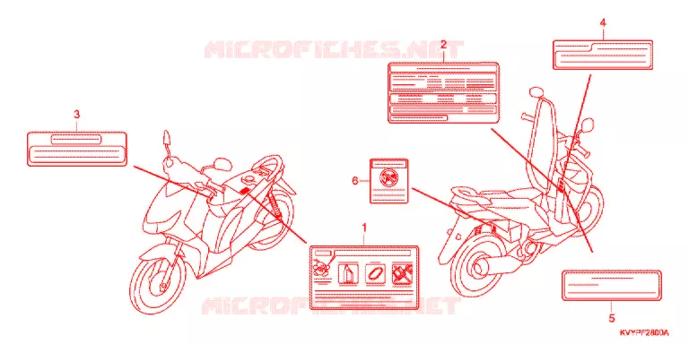 CAUTION LABEL   Honda SCOOTER 110 BEAT 2011  ACC110CSB