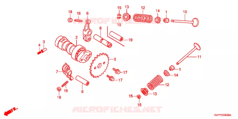 CAMSHAFT/VALVE   Honda SCOOTER 110 BEAT 2012  ACC110CSC