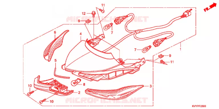 COMBINATION LIGHT  Honda SCOOTER 110 BEAT 2013  ACC110CSC