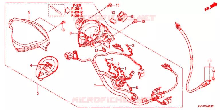 SPEEDOMETER  Honda SCOOTER 110 BEAT 2014  ACC110CSC
