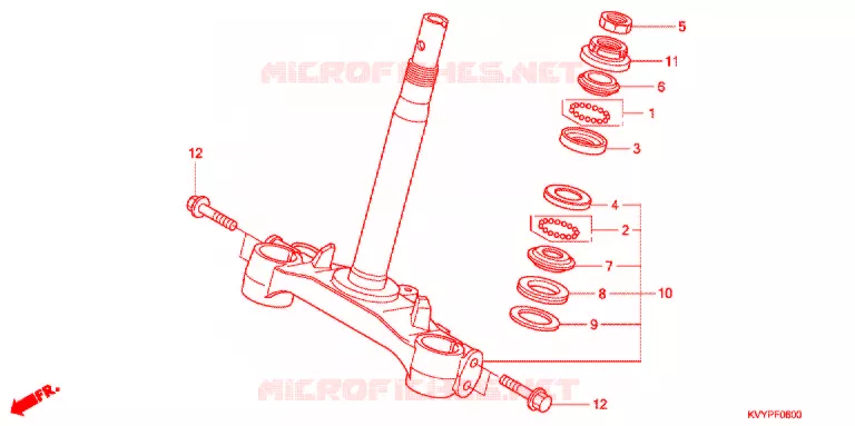 STEERING STEM   Honda SCOOTER 110 BEAT 2014  ACC110CSC