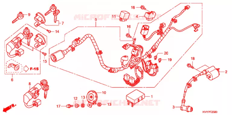 WIRE HARNESS   Honda SCOOTER 110 BEAT 2009  ANC110CSP9