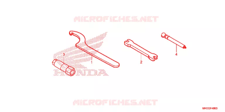 TOOLS  Honda MOTO 450 CRF 2020  CRF450LL