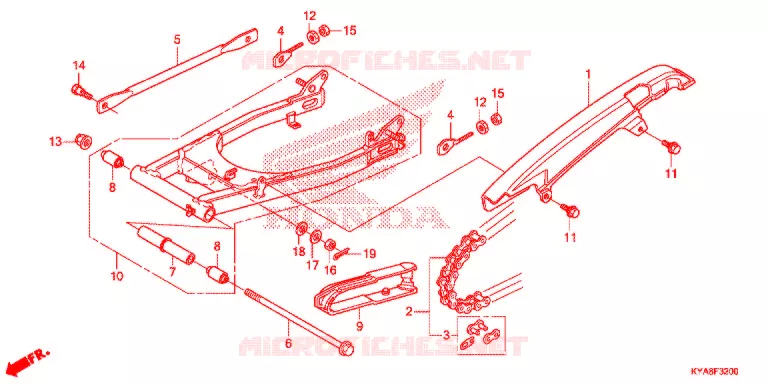 SWINGARM   Honda MOTO 150 TMX 2014  GL150D
