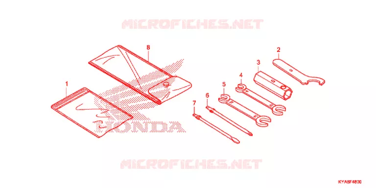 TOOLS  Honda MOTO 150 TMX 2013  GL150D
