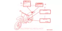 CAUTION LABEL for Honda CR 125 R 1994