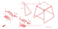 STAND   FOOT REST for Honda CR 125 R 1994