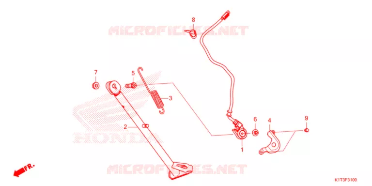 SIDE STAND Honda MOTO 250 CRF 2021  CRF250LRM