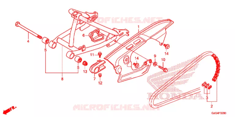 SWING ARM Honda MOTO 50 CRF 2022  CRF50FN
