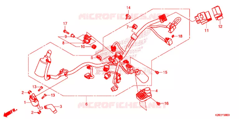 WIRE HARNESS Honda MOTO 125 CRF 2021  CRF125FM