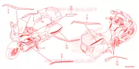 STICKERS for Honda GL 1800 GOLD WING 2022
