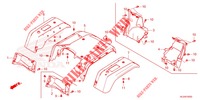 REAR FENDER for Honda PIONEER 520 M2 CAMO 2022