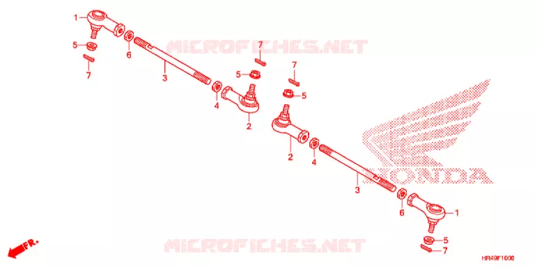 TIE ROD Honda ATV 520 FOURTRAX 2021  TRX520FM2M