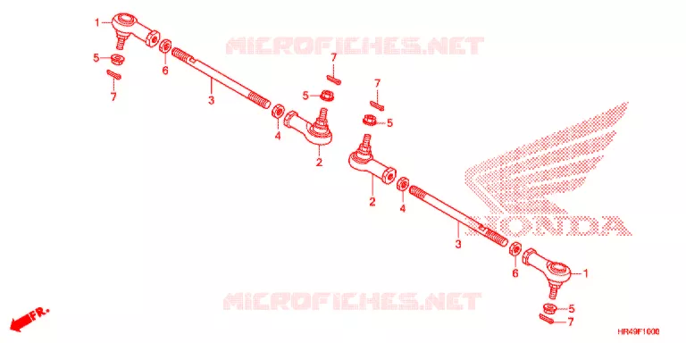 TIE ROD Honda ATV 520 FOURTRAX 2021  TRX520FM2M