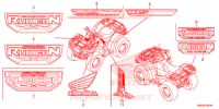 STICKERS for Honda FOURTRAX 520 FOREMAN RUBICON 4X4 EPS 2021