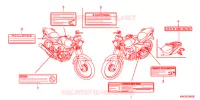 CAUTION LABEL for Honda CG 125 FAN KICK 2011