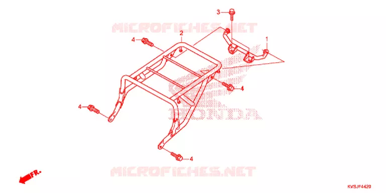LUGGAGE RACK Honda MOTO 160 CG 2018  CG160CESJ