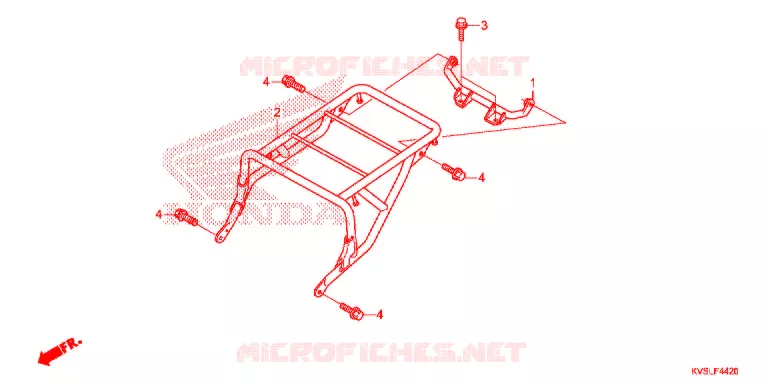 LUGGAGE RACK Honda MOTO 160 CG 2020  CG160CESL