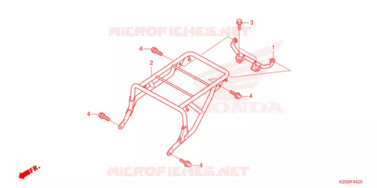 LUGGAGE RACK Honda MOTO 160 CG 2024  CG160CESN
