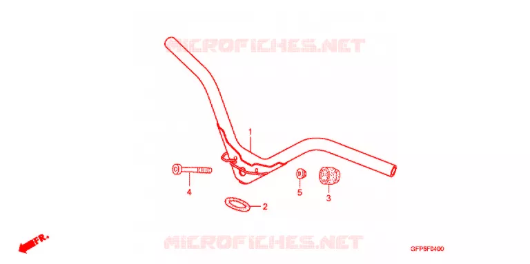 HANDLEBAR Honda MOTO 100 POP 2011  RF100B