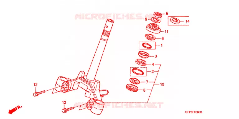 STEERING DAMPER Honda MOTO 100 POP 2013  RF100D