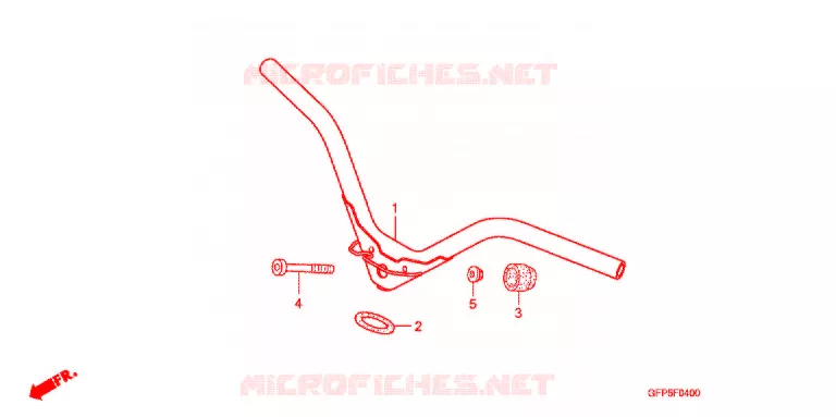 HANDLEBAR Honda MOTO 100 POP 2014  RF100E