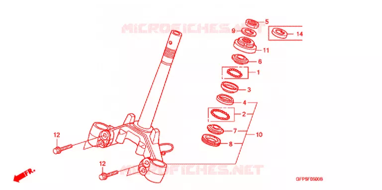 STEERING DAMPER Honda MOTO 100 POP 2014  RF100E
