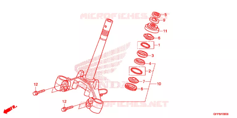 STEERING DAMPER Honda MOTO 100 POP 2015  RF100F