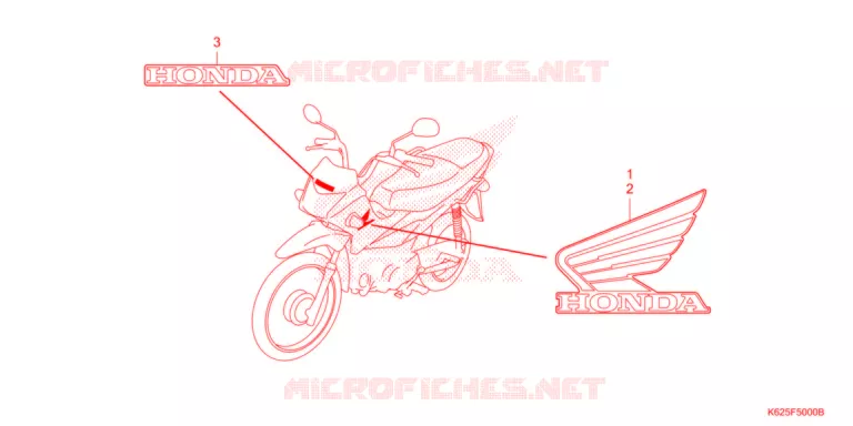 STICKERS Honda MOTO 110 POP 2017  RF110G