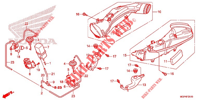 AIR INTAKE DUCT   SOLENOID VALVE for Honda CBR 1000 RR FIREBLADE 2012