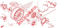 REAR WHEEL for Honda CBR 1000 RR FIREBLADE 2012