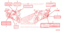 CAUTION LABEL for Honda CBR 1000 RR FIREBLADE 2012