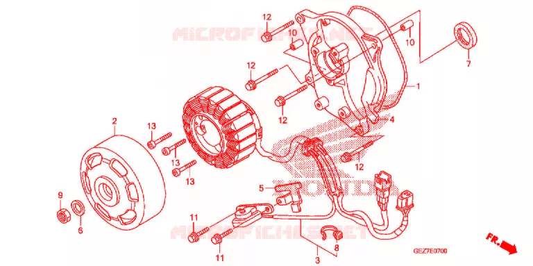 ALTERNATOR Honda SCOOTER 50 RUCKUS 2012  NPS50C_A
