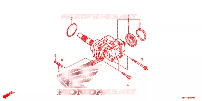 SIDE GEAR CASE Honda MOTO 1300 VT 2012  VT1300CSAC